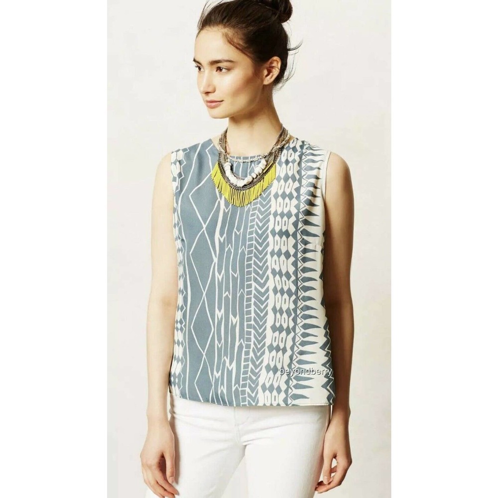 Anthro Dolan Astoria Aztec Print top